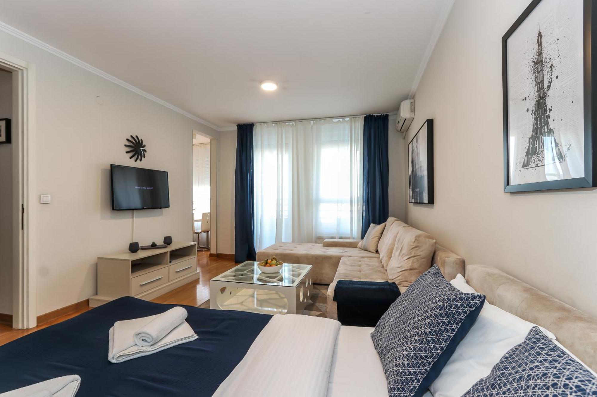 New Belgrade Apartments, Parking 5 Eur Per Day Kültér fotó